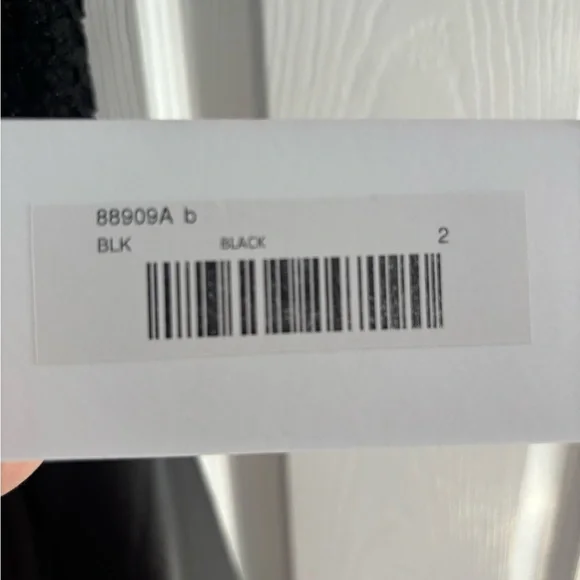 Jovani Black Textured Midi Dress - Picture 4 of 5